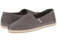 2016 TOMS Espadrille Loafers for Men - Rope Sole Classics - Grey Suede Rope Sole Online
